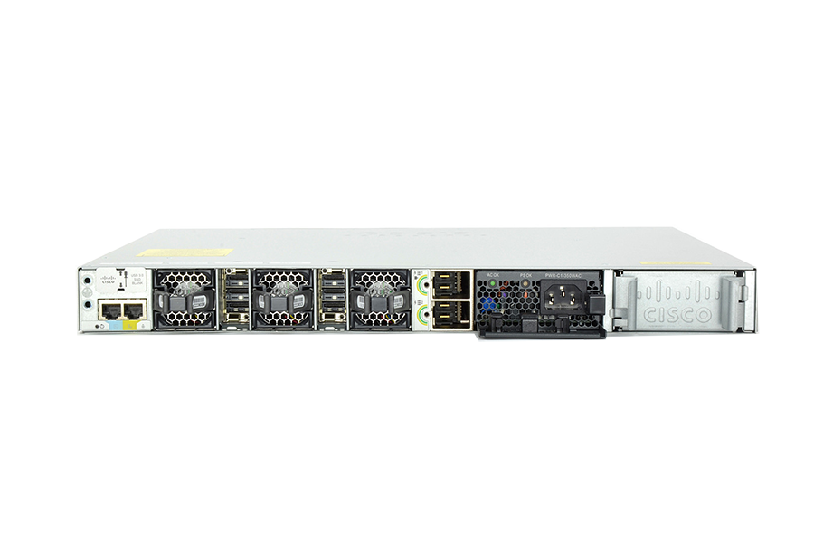 Cisco Catalyst 9300-24T rear view