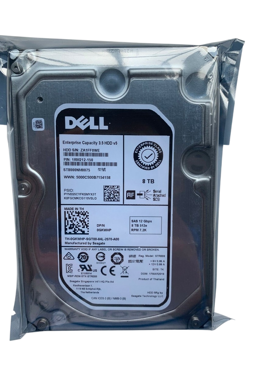Dell 12TB 7.2K RPM SAS 12Gbps 3.5" HDD