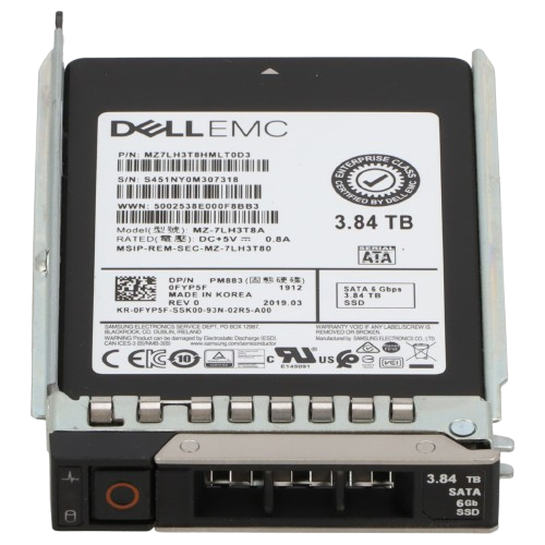 Dell EMC 3.84TB SATA 6Gb/s Enterprise SSD