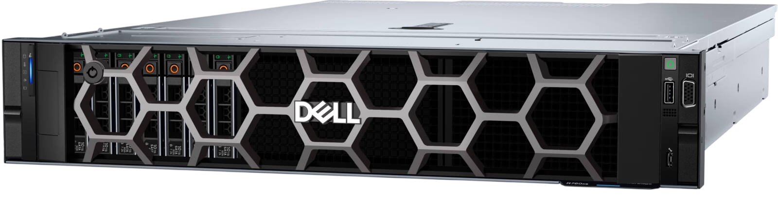 Dell PowerEdge R760xs rear view