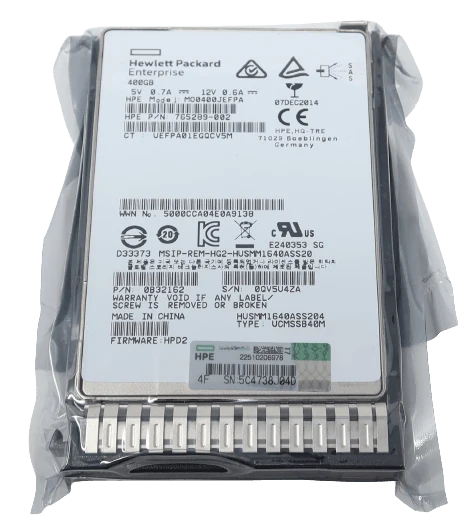 HPE 400GB SAS 12Gbps 2.5" SFF Write Intensive Enterprise SSD