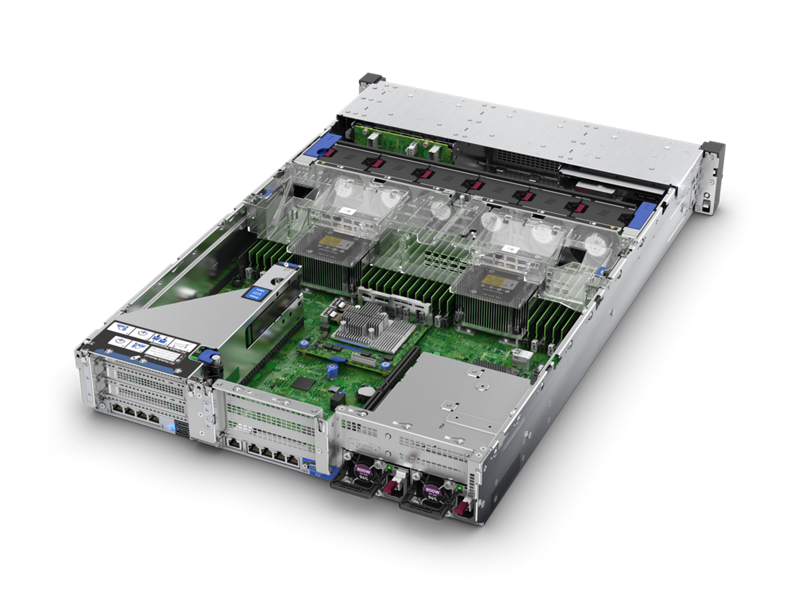 HPE ProLiant DL380 Gen10 internal view
