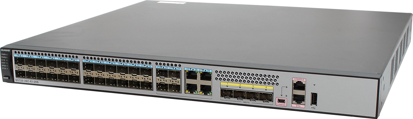 Huawei S5720-36C-EI-28S-AC 1U rack switch – front view